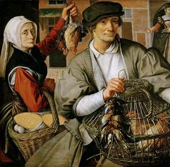 Genre painting:
Market Day By:
Pieter Aertsen (1508-1575)